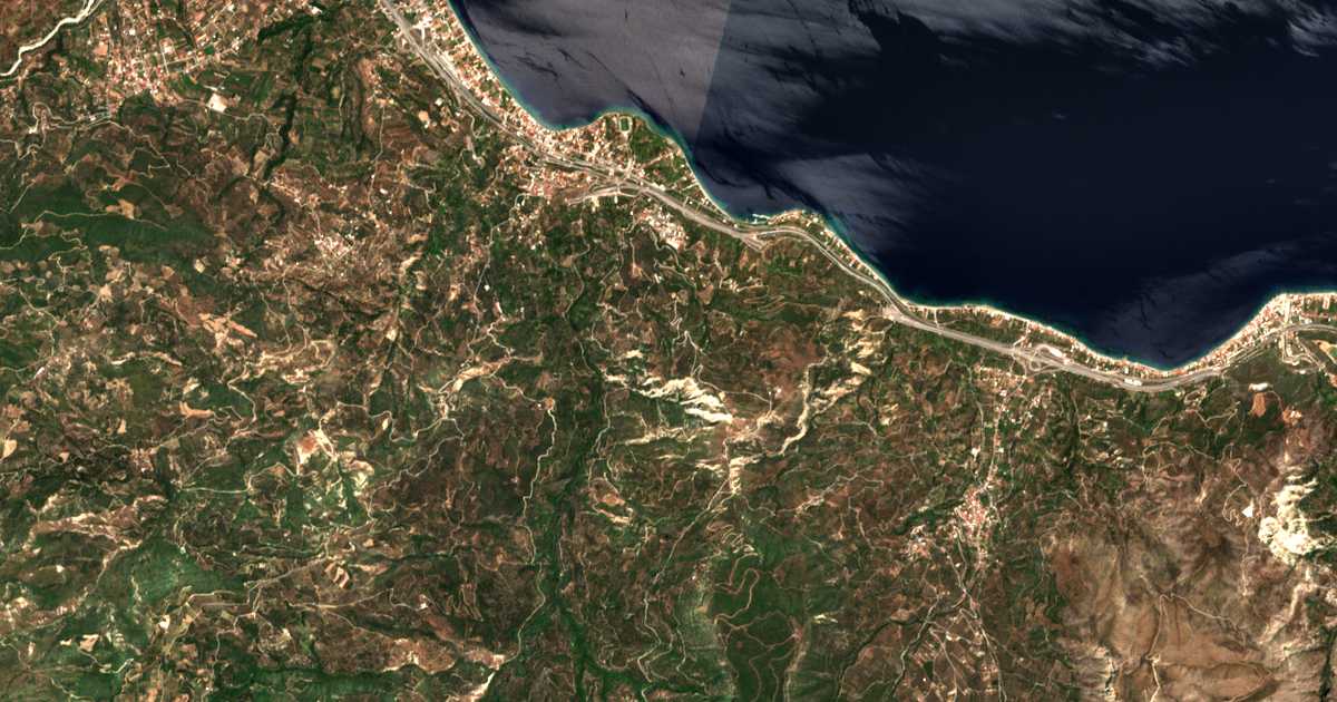Mapa por satélite de Lampinós