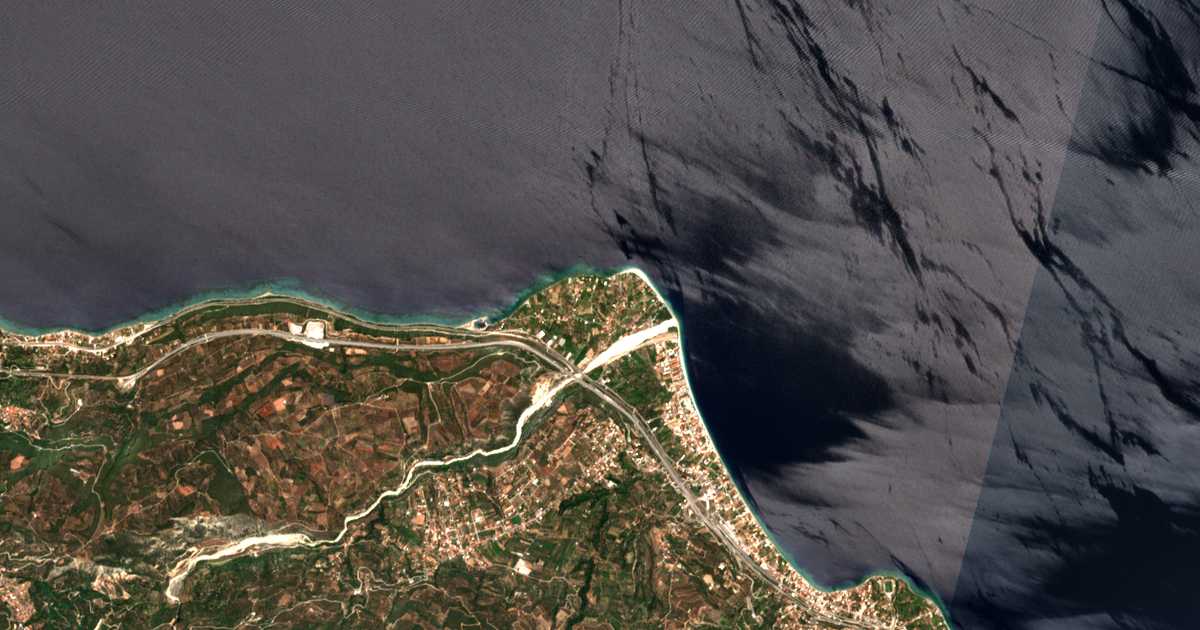 Mapa por satélite de Paralía Porovítsis