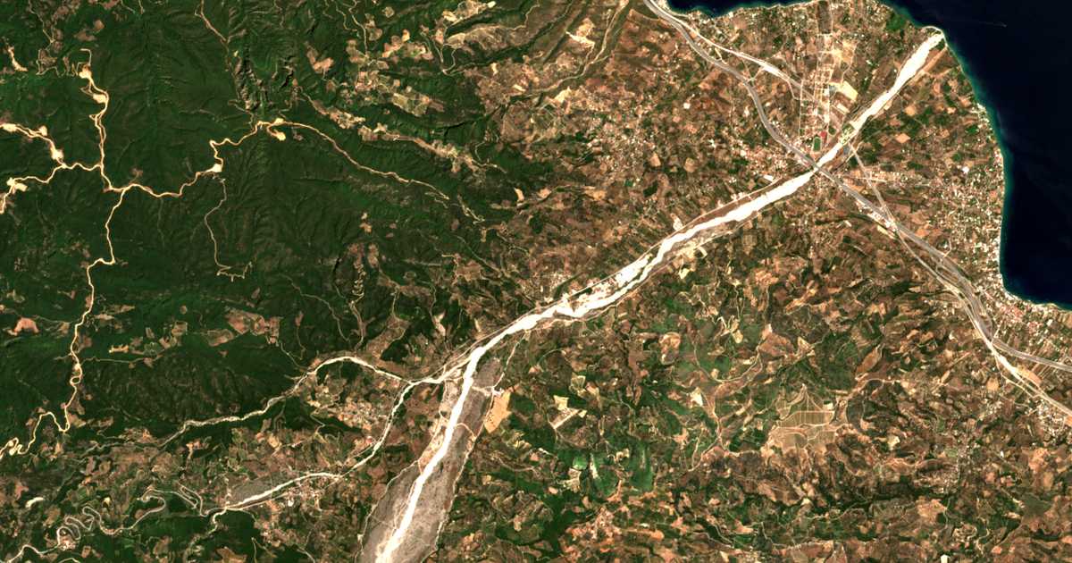 Mapa por satélite de Sarkounás