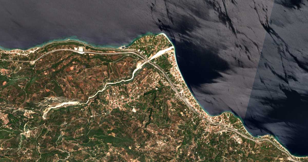 Mapa por satélite de Sylivainiótika