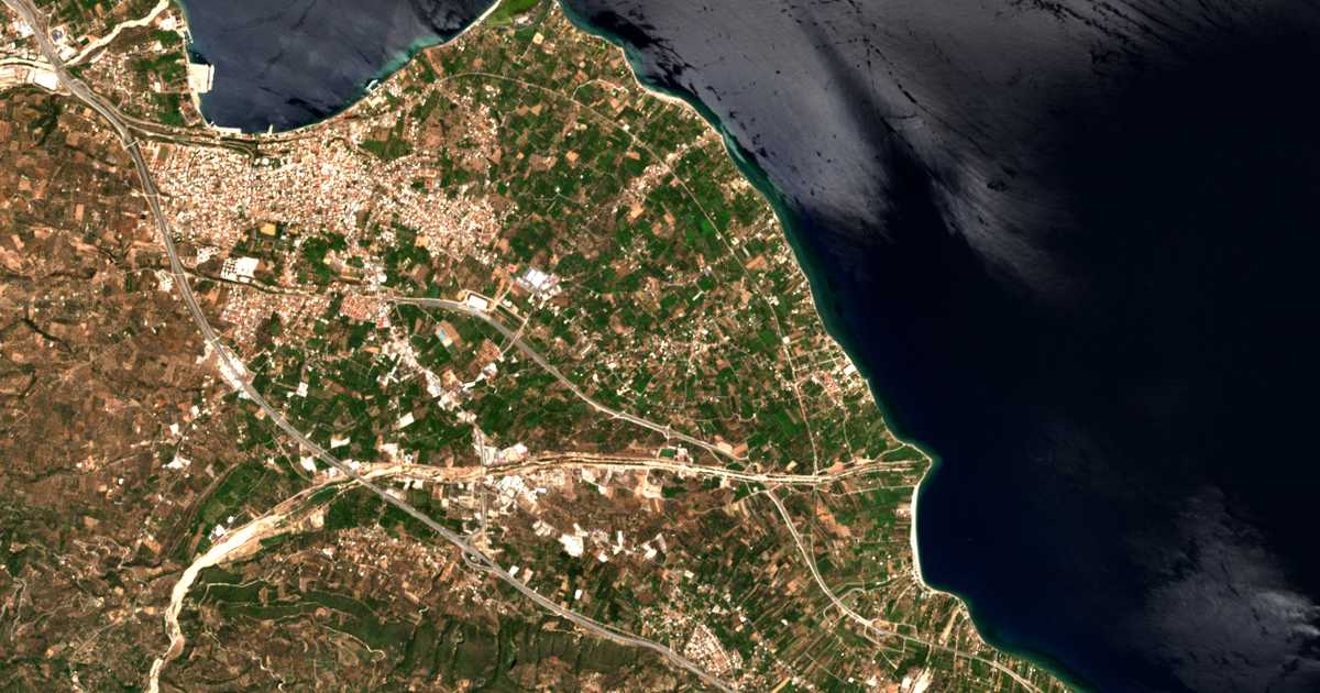 Mapa por satélite de Témeni
