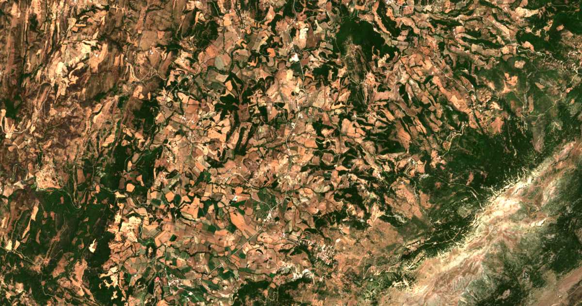 Mapa por satélite de Barákes