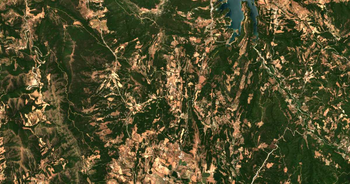 Mapa por satélite de Chióna