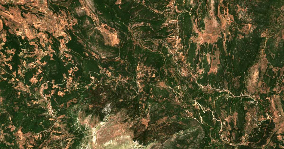 Mapa por satélite de Chrysopigí