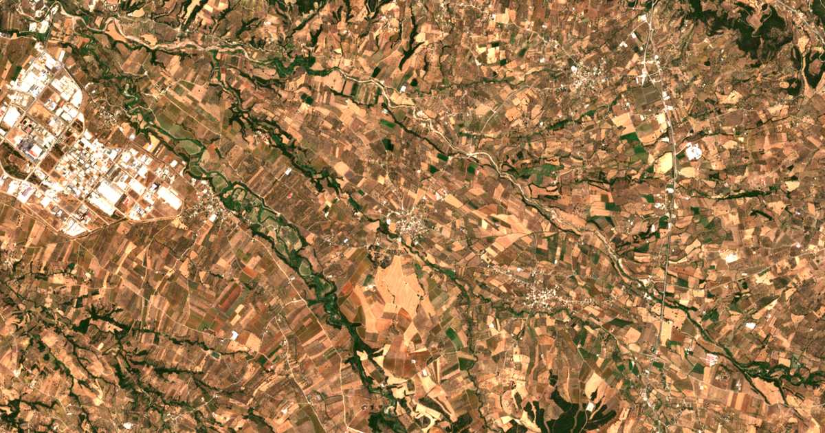 Mapa por satélite de Ísoma