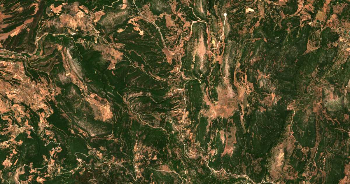 Mapa por satélite de Kalanístra