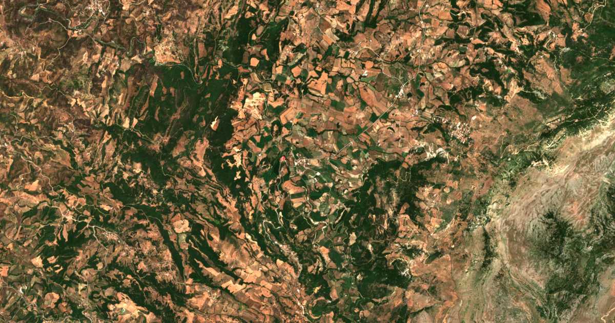 Mapa por satélite de Karpéta