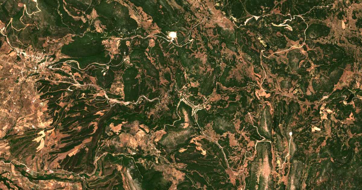 Mapa por satélite de Katarráktis