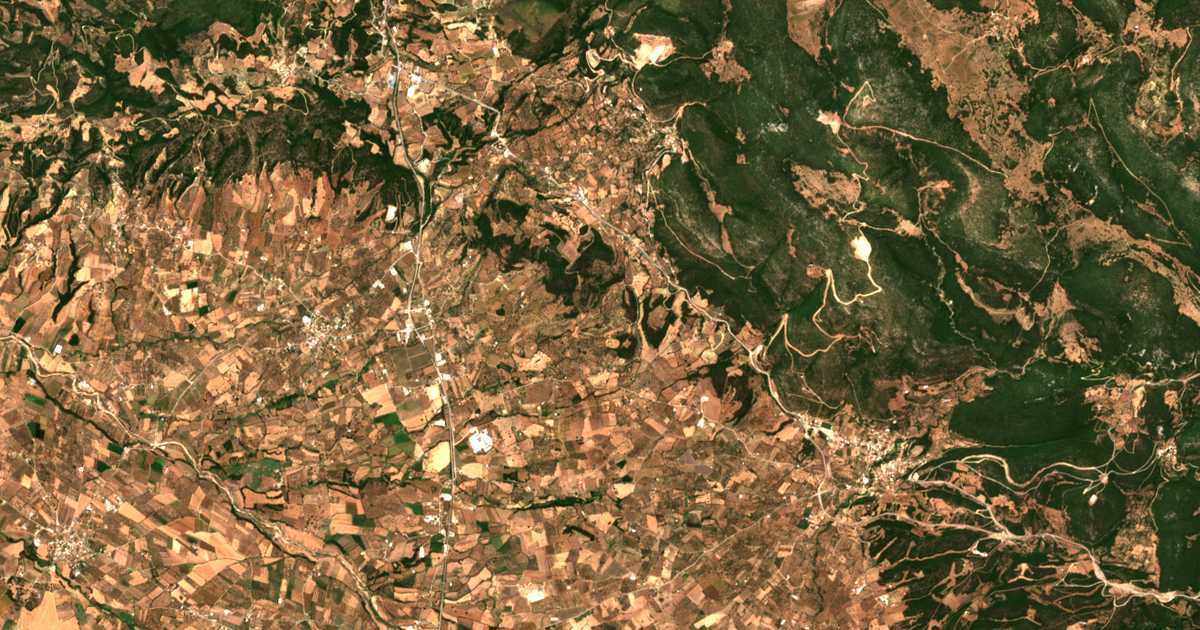 Mapa por satélite de Káto Platanóvrysi