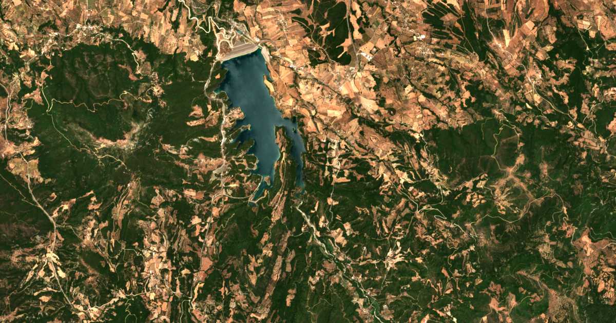 Mapa por satélite de Kritharákia