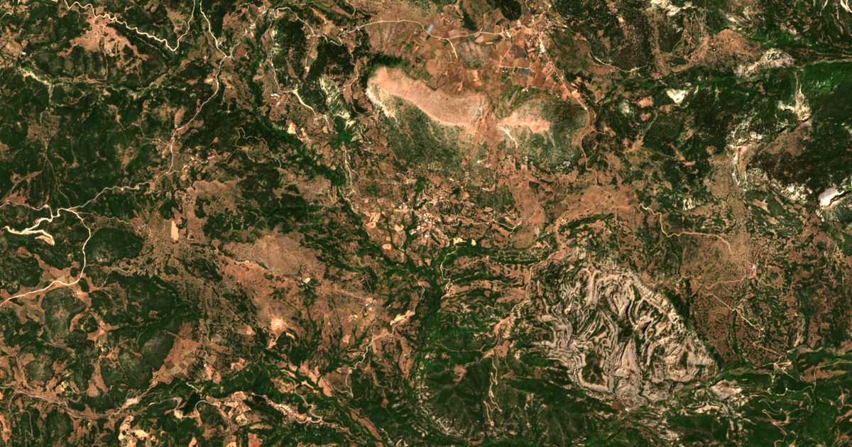 Mapa por satélite de Leontio