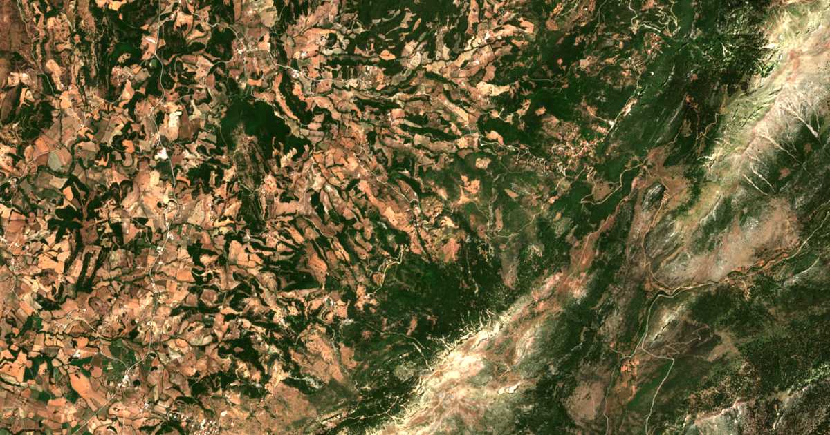 Mapa por satélite de Ptéri