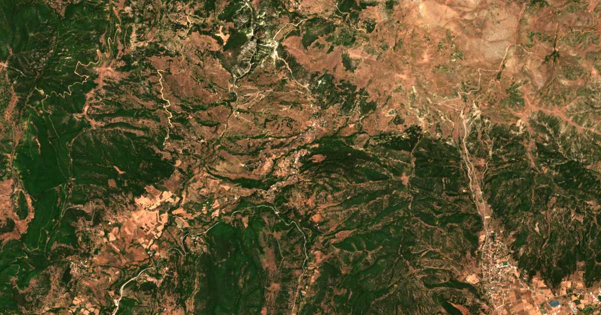 Mapa por satélite de Gouménissa