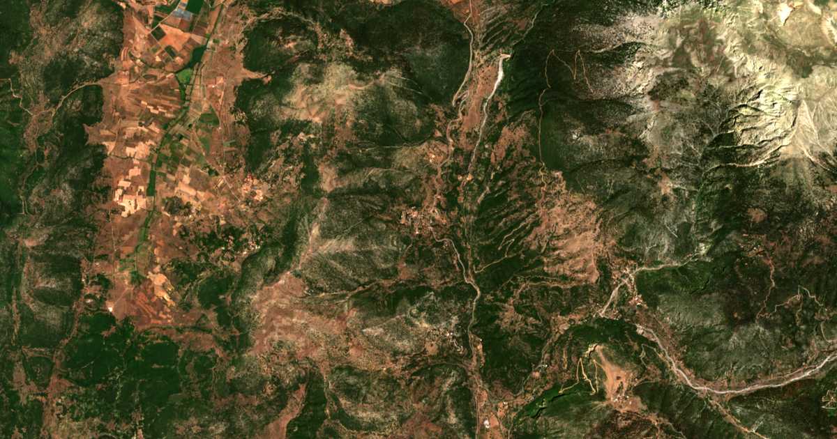 Mapa por satélite de Kastría