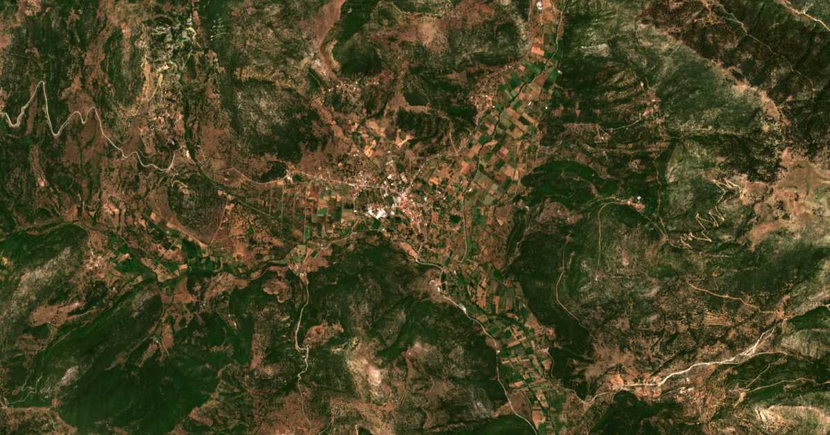 Mapa por satélite de Kleitoría
