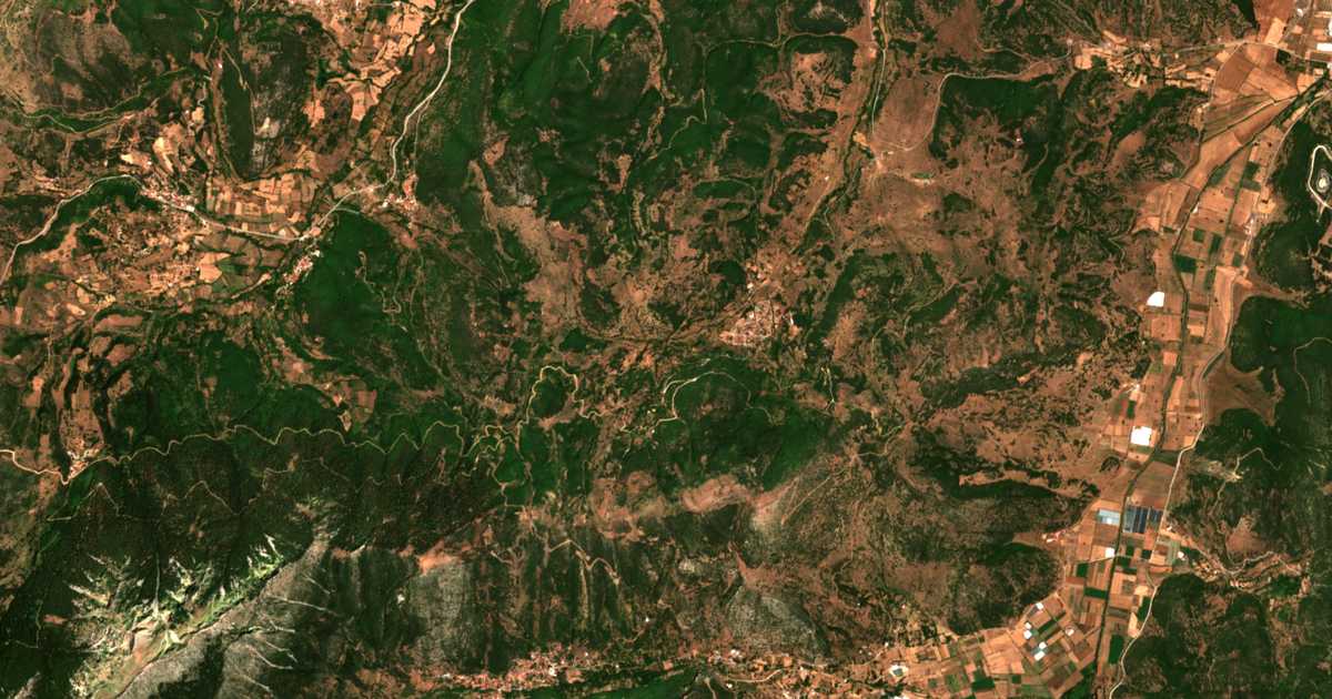 Mapa por satélite de Koúteli