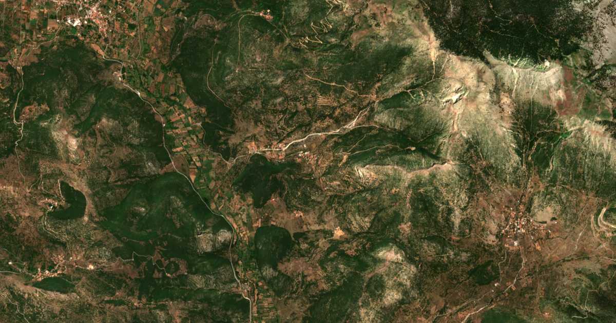 Mapa por satélite de Krinófyta