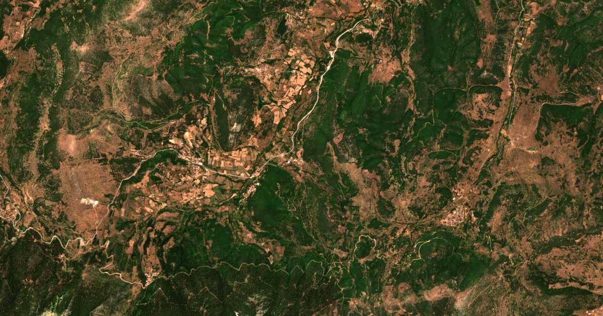 Mapa por satélite de Kryonérion