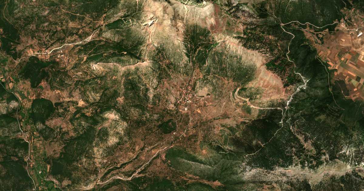 Mapa por satélite de Licuria