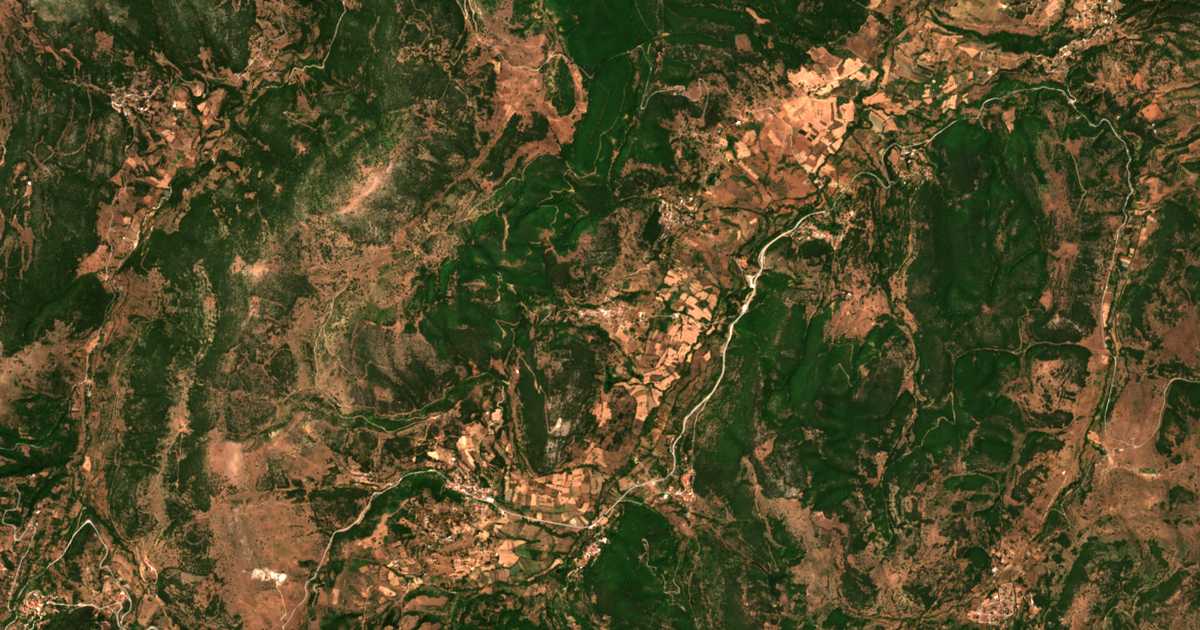Mapa por satélite de Trechlón