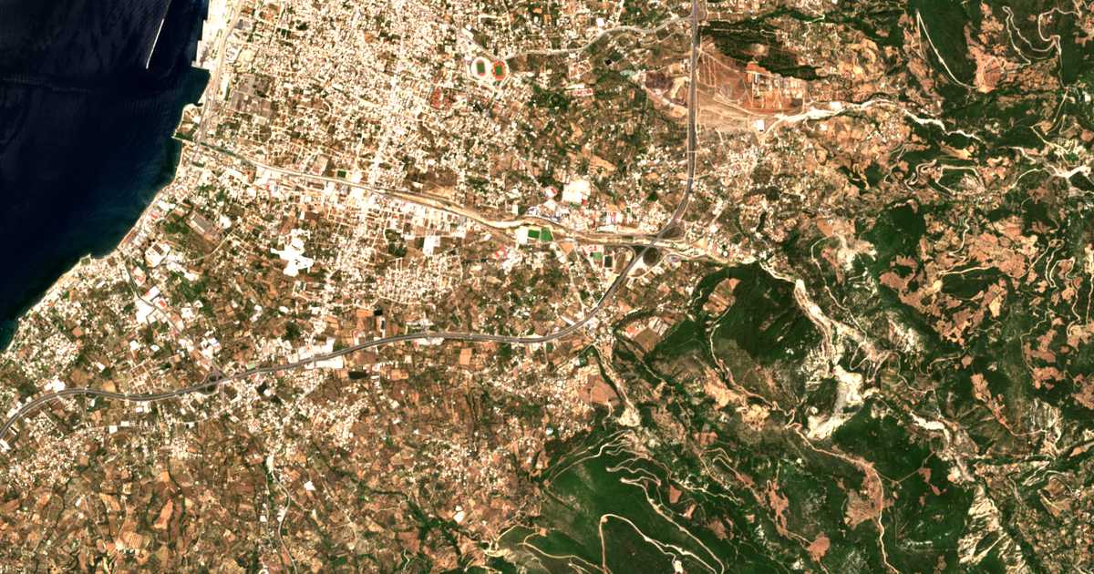 Mapa por satélite de Ágios Stéfanos