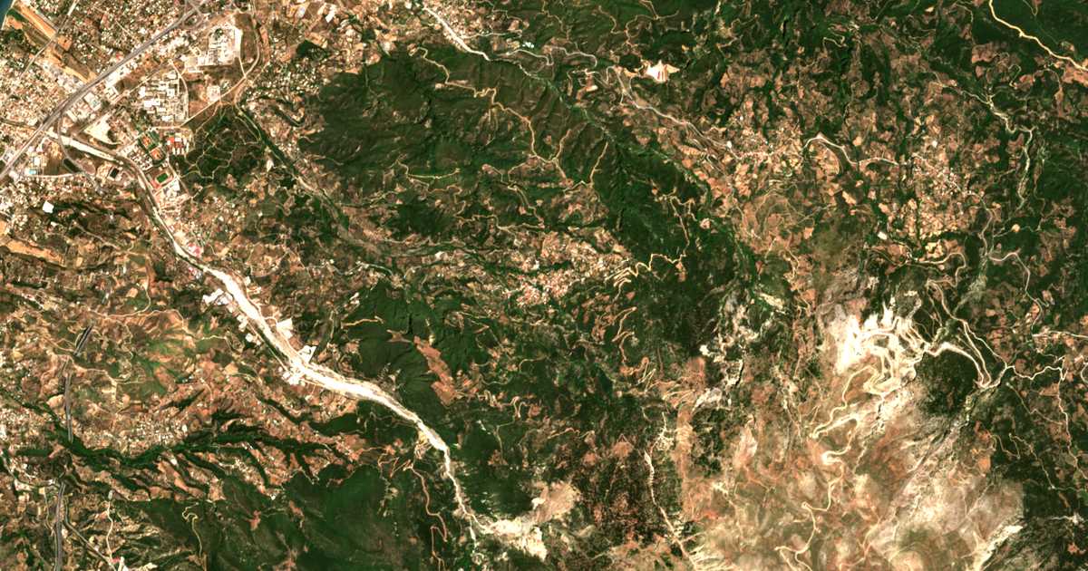 Mapa por satélite de Áno Kastrítsion