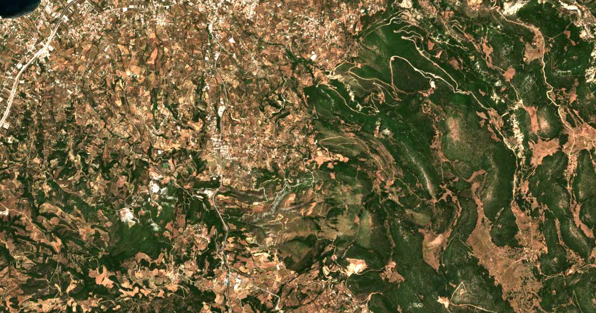 Mapa por satélite de Áno Kallithéa