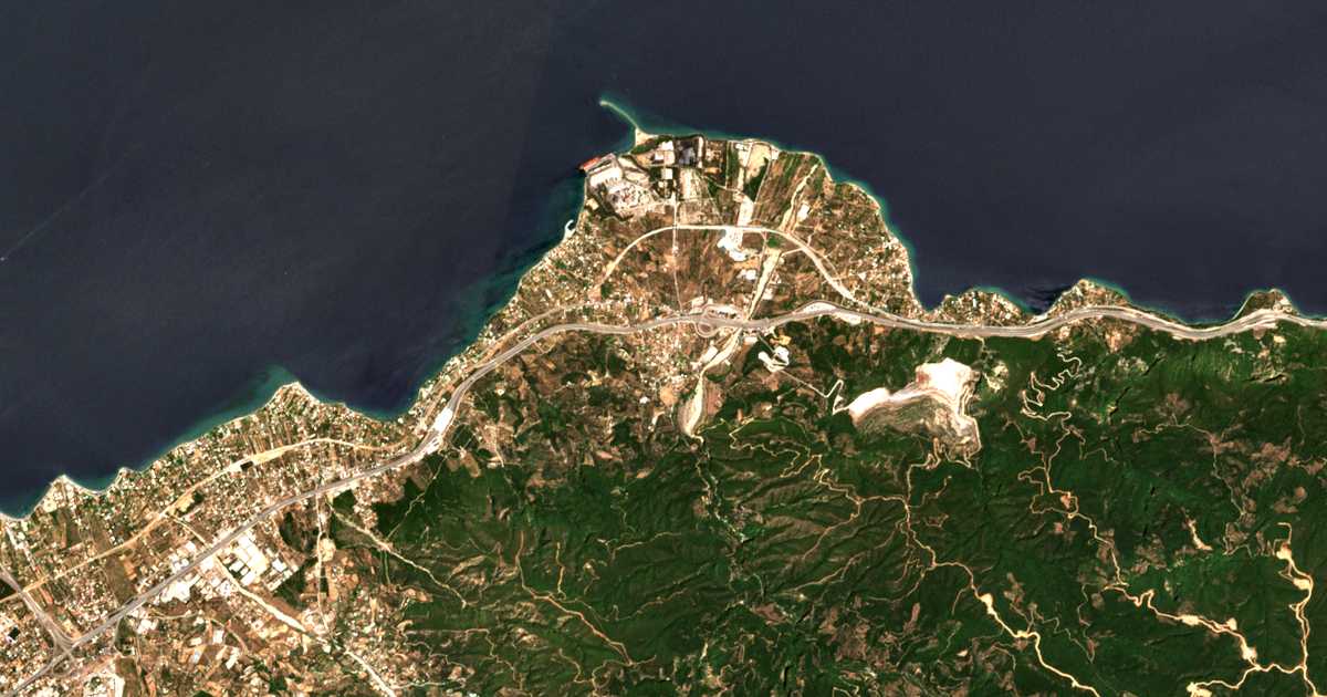 Mapa por satélite de Drépanon