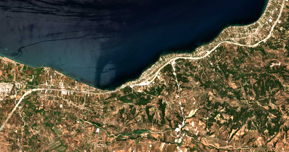 Mapa por satélite de Kamínia