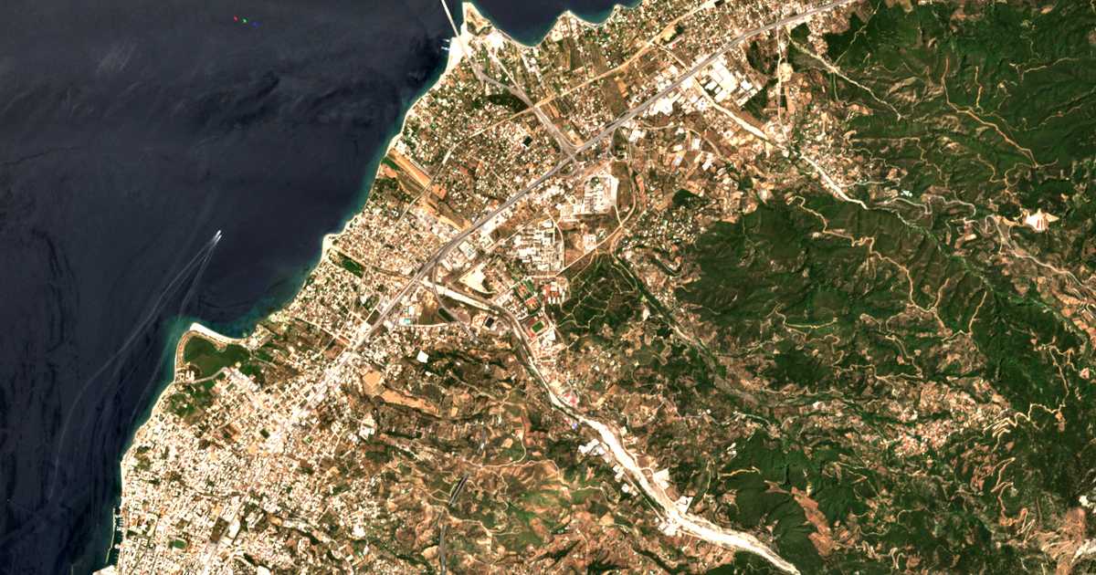 Mapa por satélite de Káto Kastrítsion