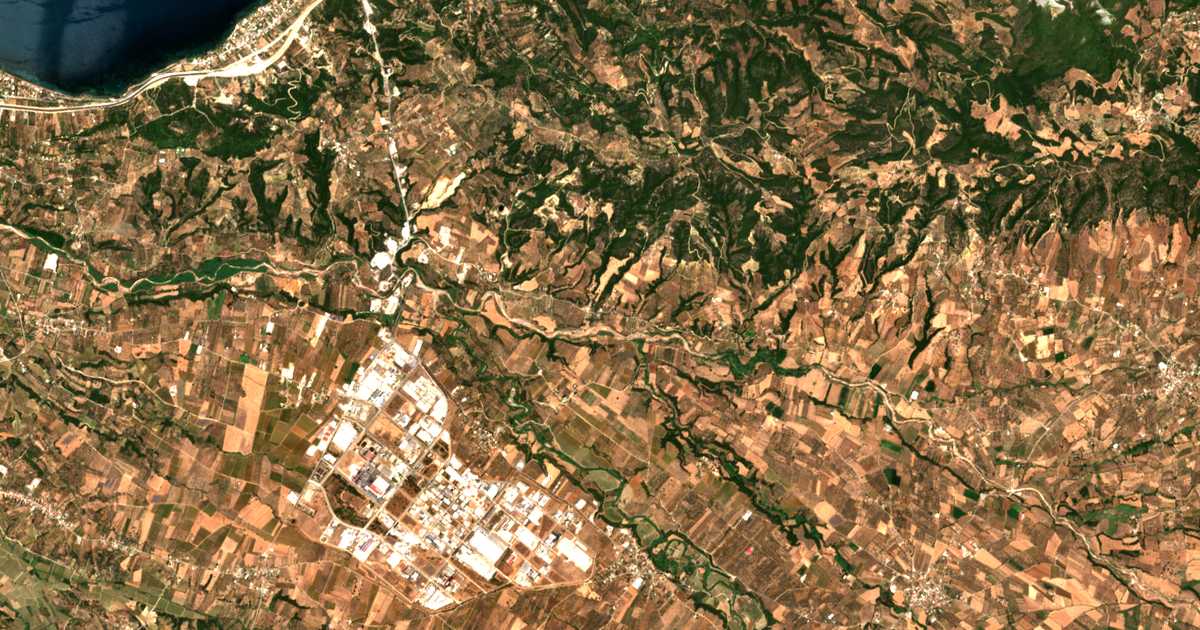 Mapa por satélite de Moiraíika