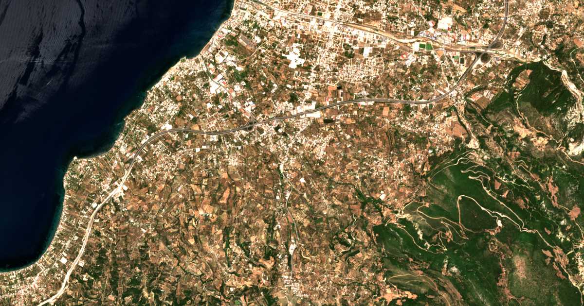 Mapa por satélite de Ovriá