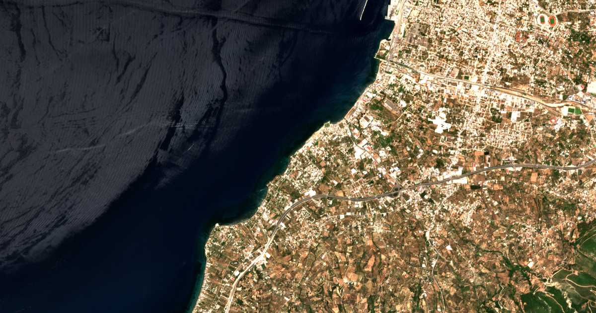 Mapa por satélite de Paralía