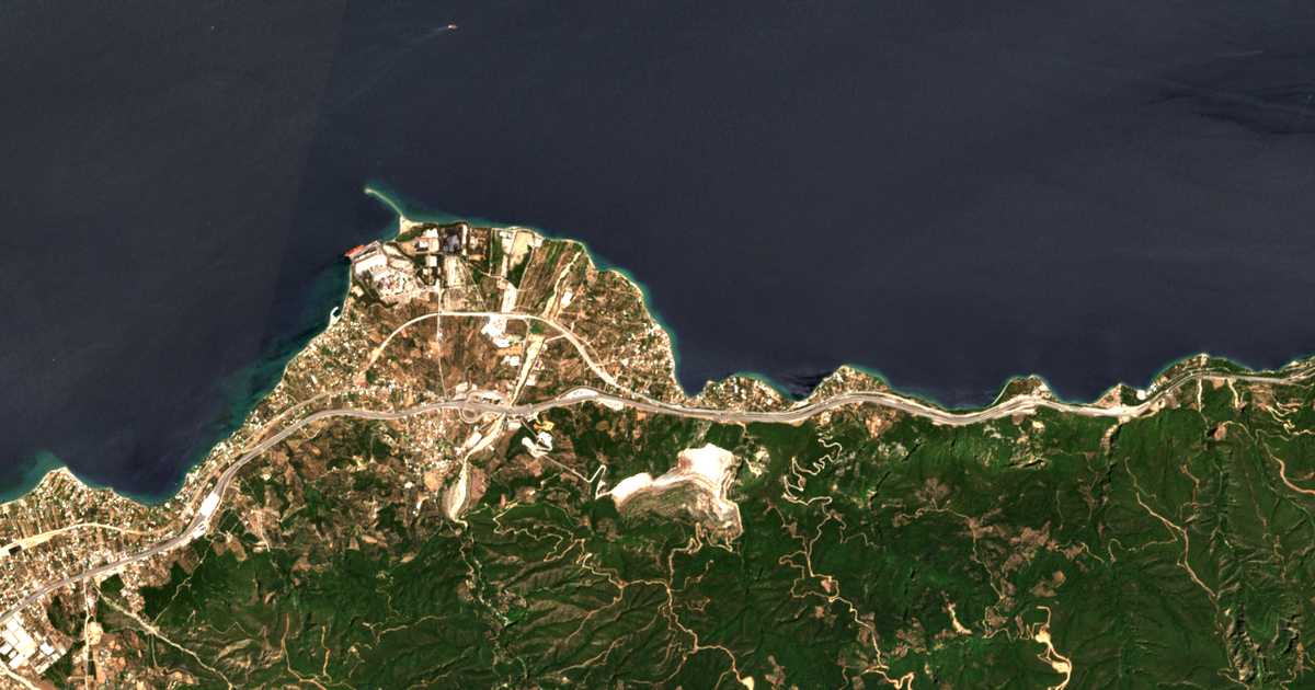 Mapa por satélite de Psathópyrgos