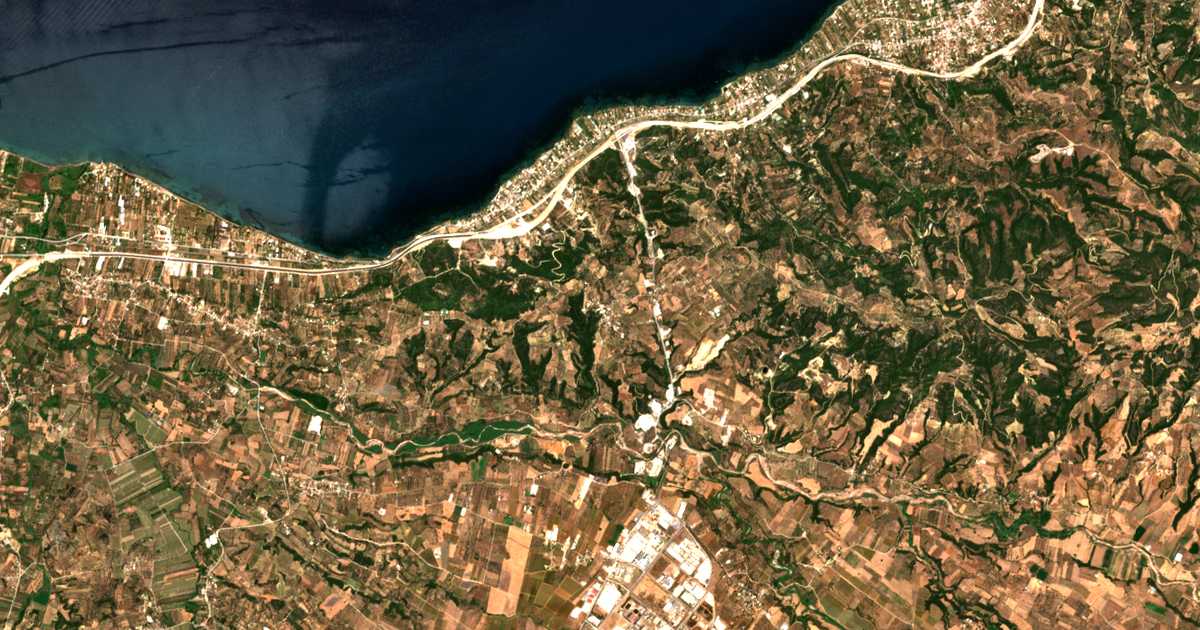 Mapa por satélite de Therianón