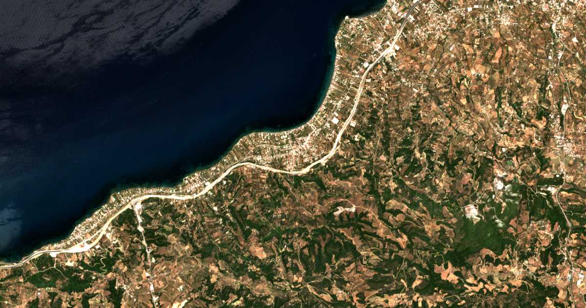 Mapa por satélite de Vrachnaíika