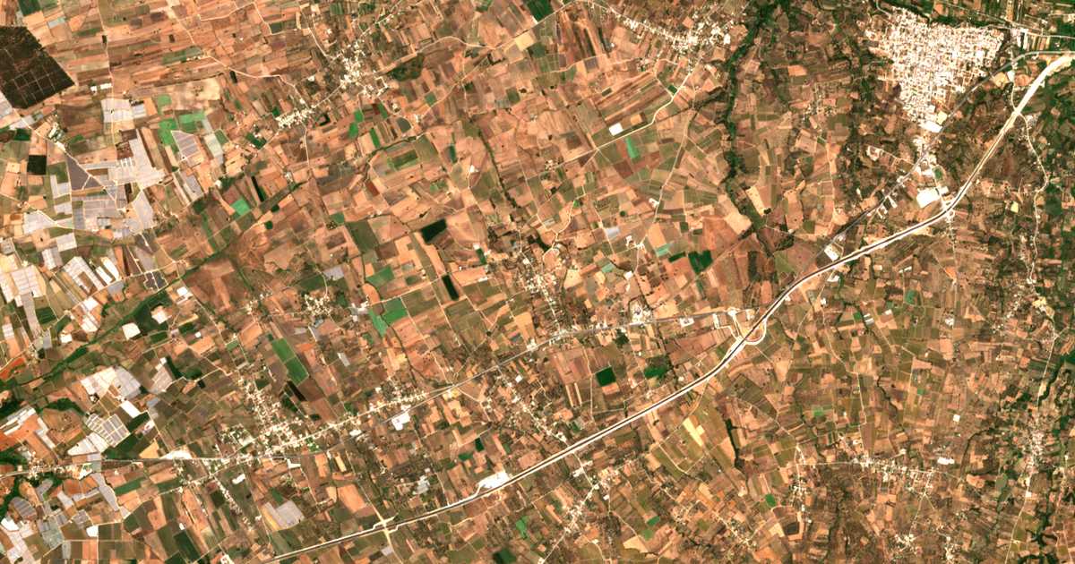 Mapa por satélite de Gomostón