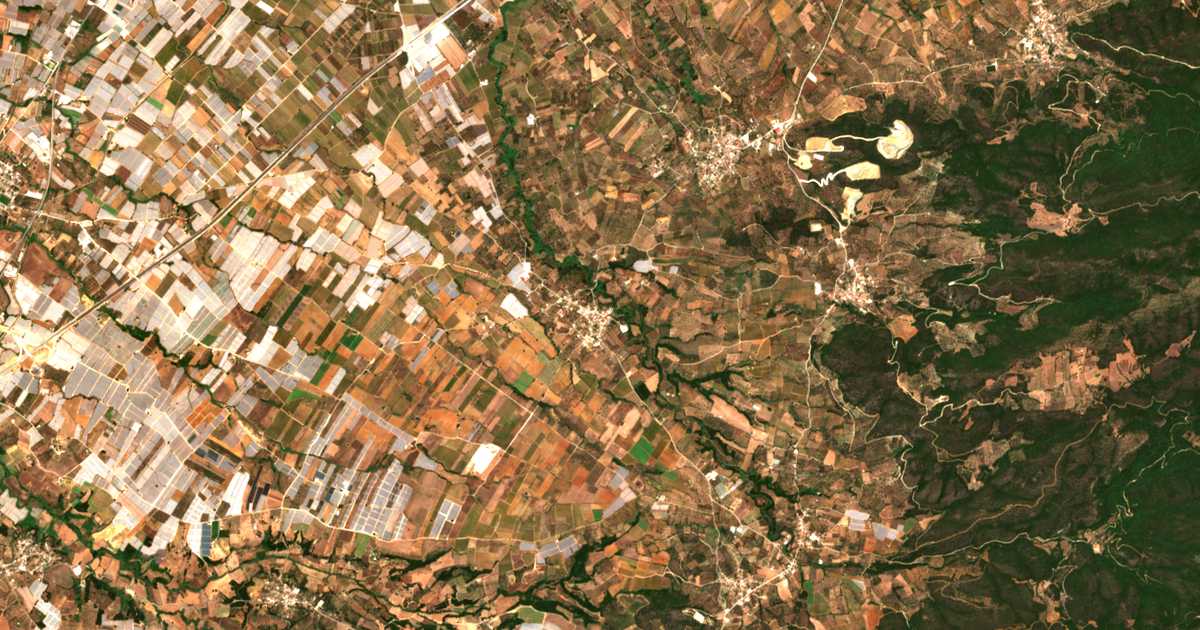Mapa por satélite de Kagkádion