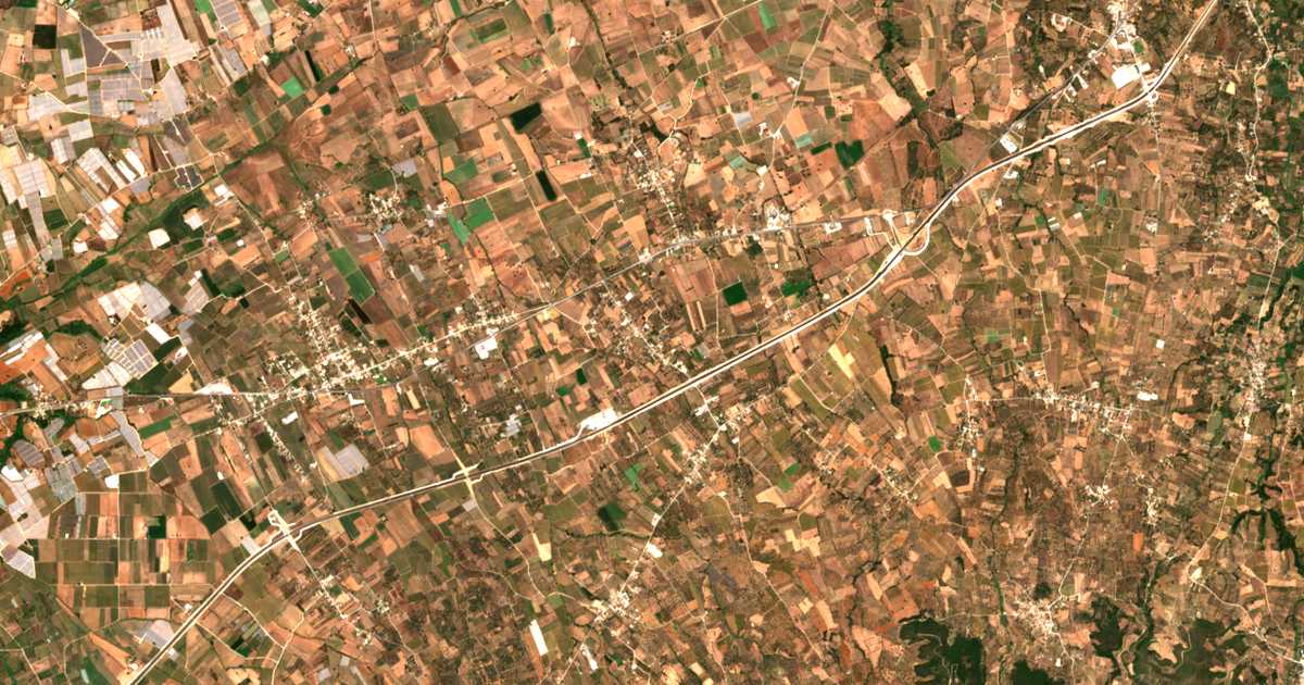Mapa por satélite de Karaíika