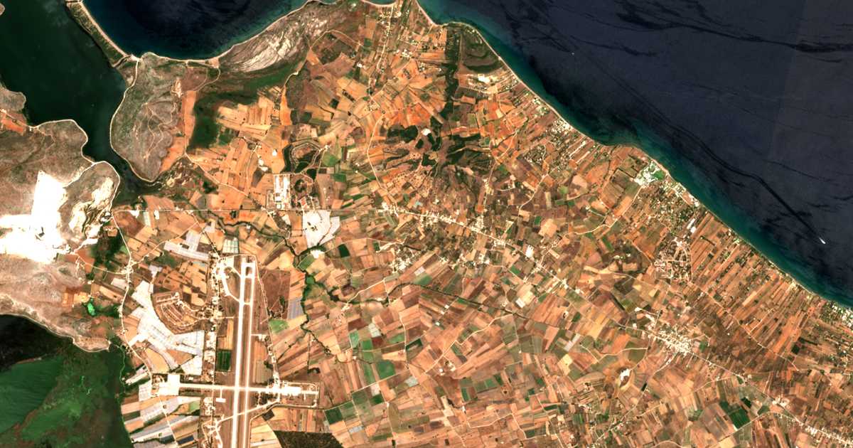 Mapa por satélite de Lakkópetra
