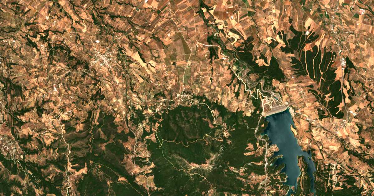 Mapa por satélite de Mitópolis