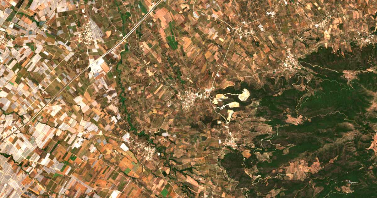 Mapa por satélite de Ríolos