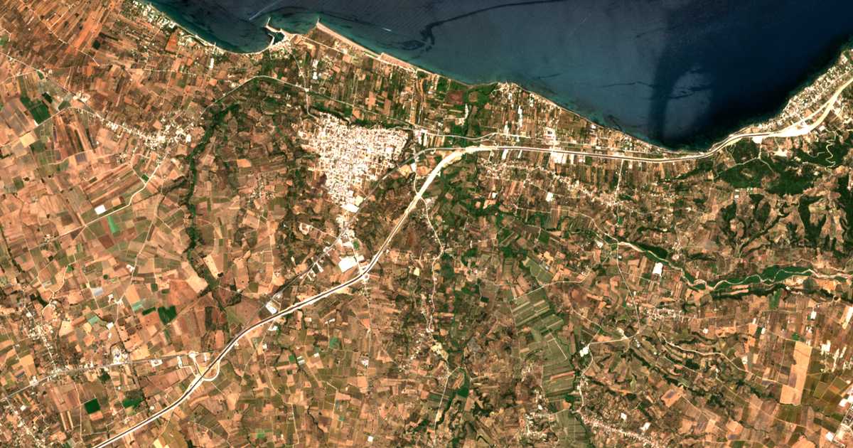 Mapa por satélite de Stenaḯtika