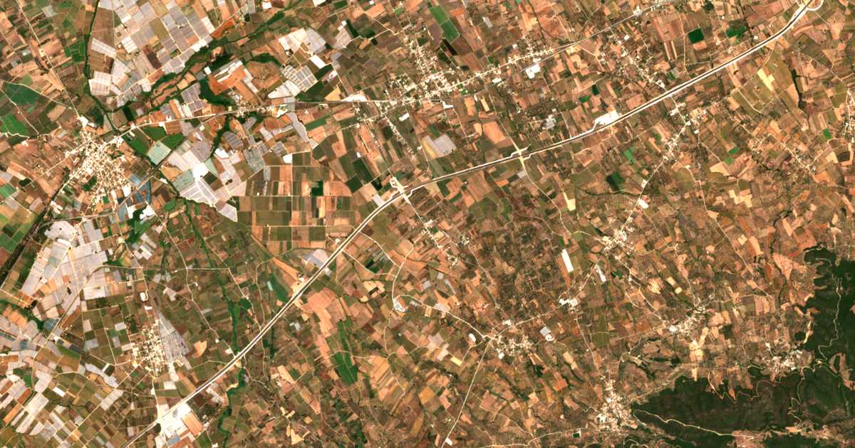 Mapa por satélite de Tsakónika