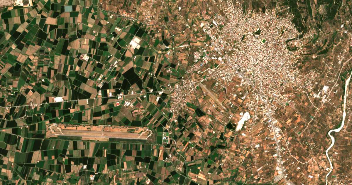 Mapa por satélite de Dokímion
