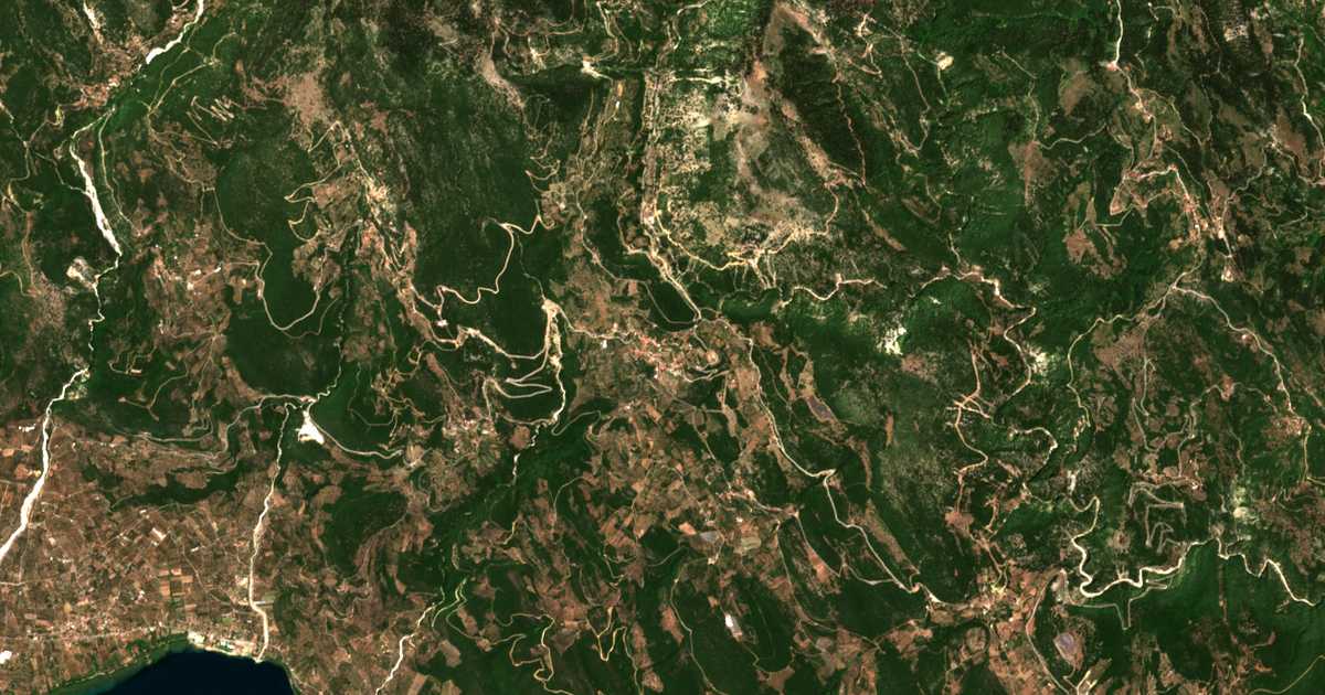 Mapa por satélite de Kallithéa