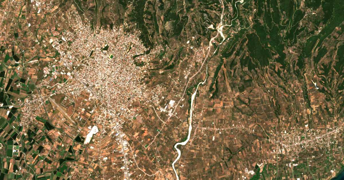 Mapa por satélite de Kokkinopýlia