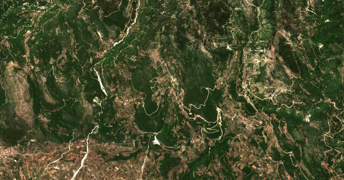 Mapa por satélite de Krýon Nerón