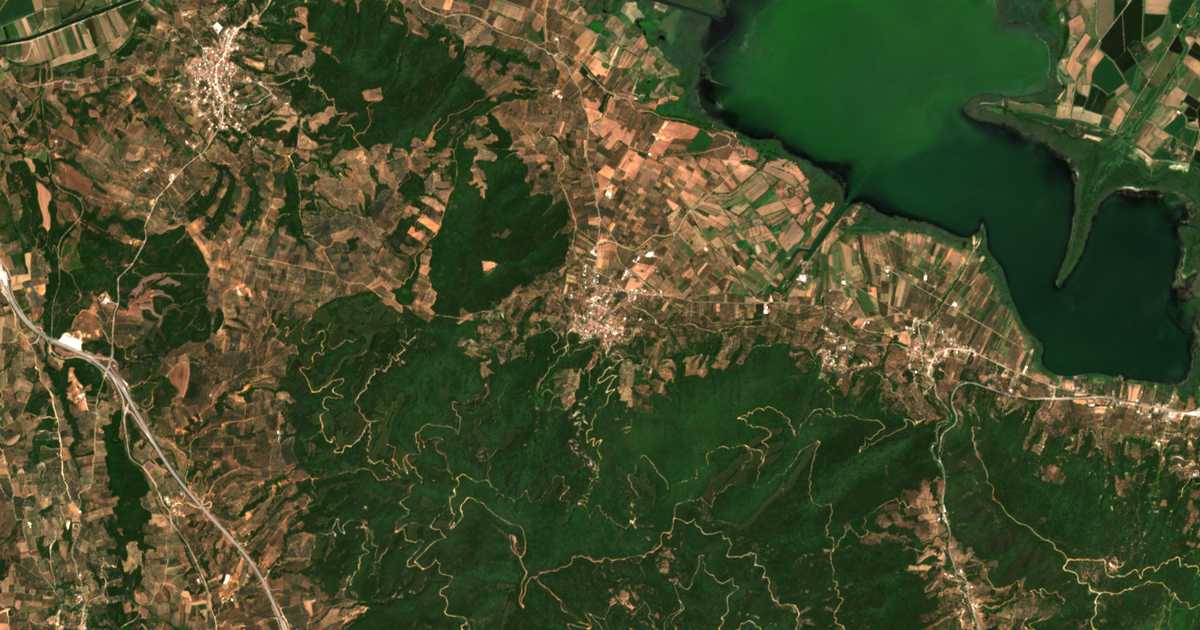 Mapa por satélite de Lysimácheia