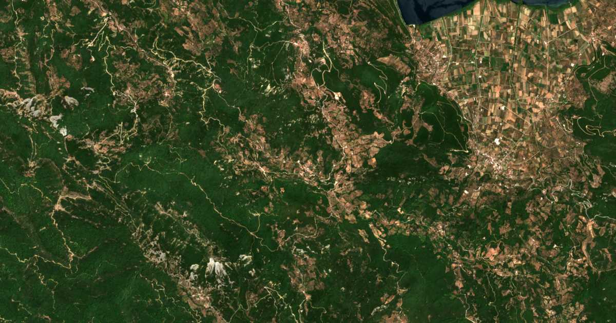 Mapa por satélite de Mesárista